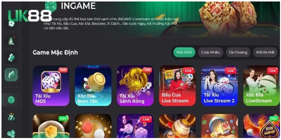 Kho game phong phú và hấp dẫn