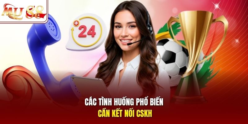 Các tình huống phổ biến cần kết nối CSKH