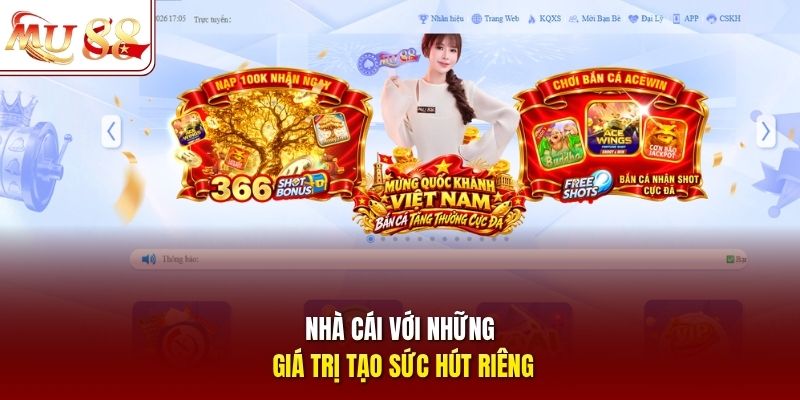 Nhà cái với những giá trị tạo sức hút riêng